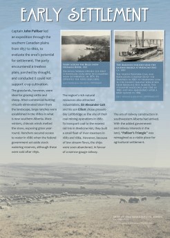 Early Settlement exhibit panel