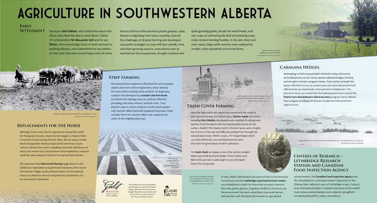 Galt Museum Outdoor Agriculture Panel