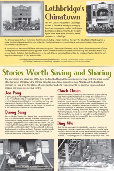 Lethbridge Historical Society exhibit panel